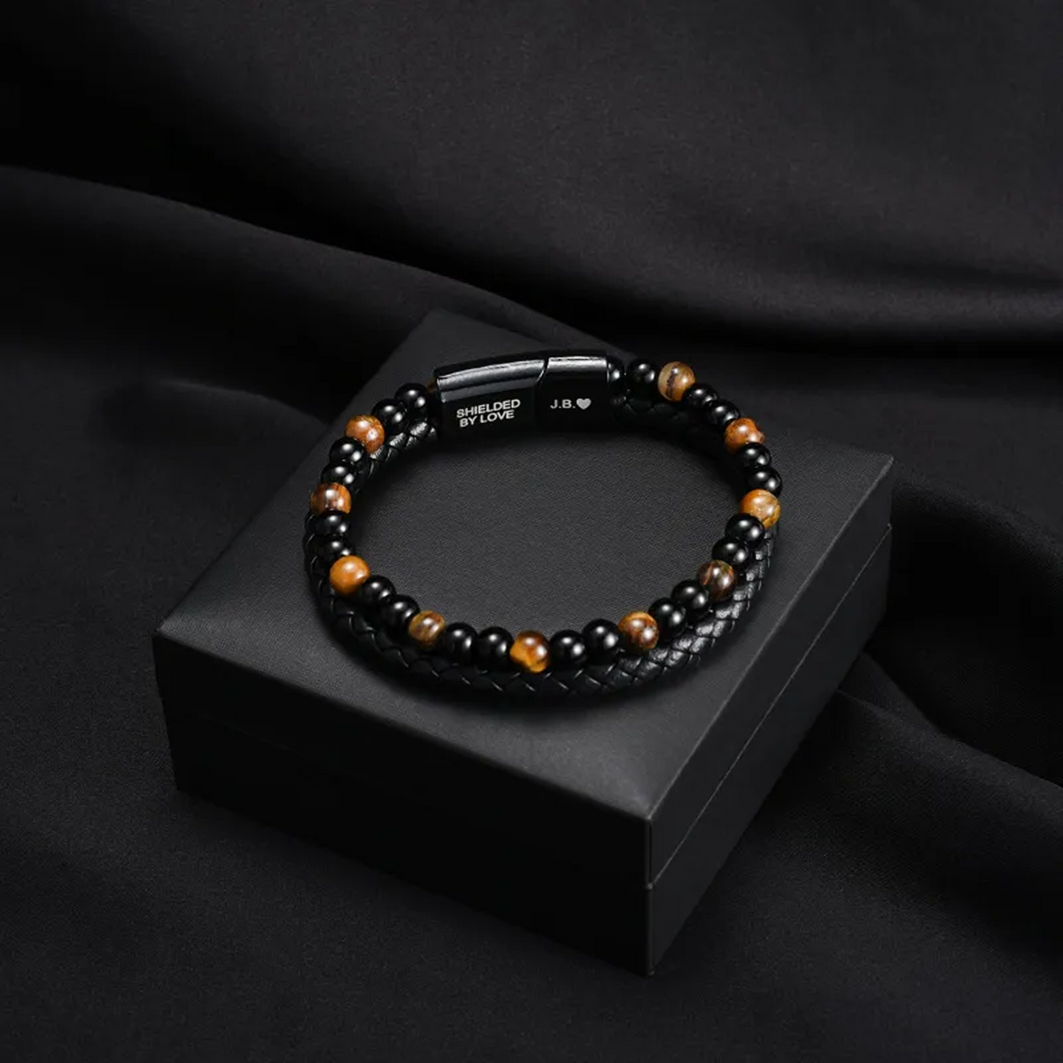 Pulsera Ojo de Tigre "El Escudo de tu Hijo"