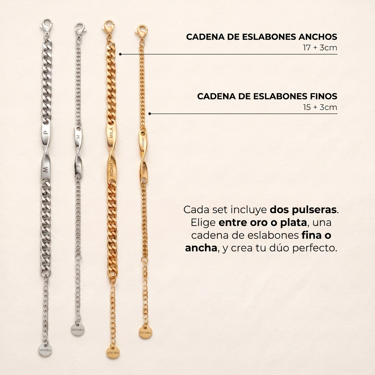 Nivora - Pulsera Dúo