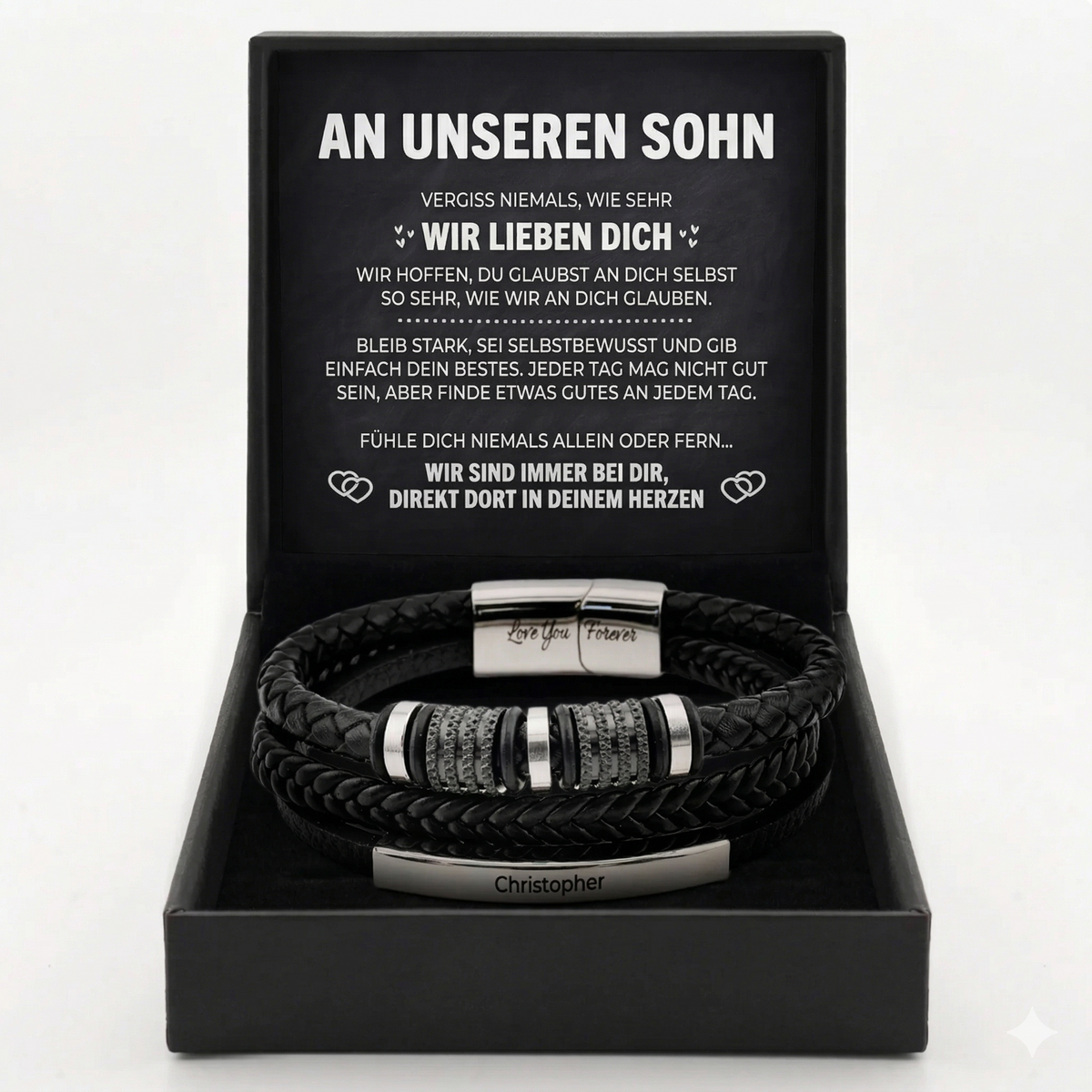 Für immer verbunden – Armband für den Sohn
