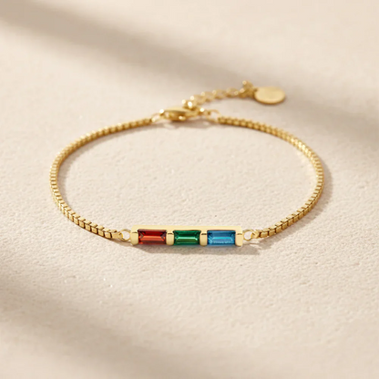 Regenbogen Geburtsstein Armband
