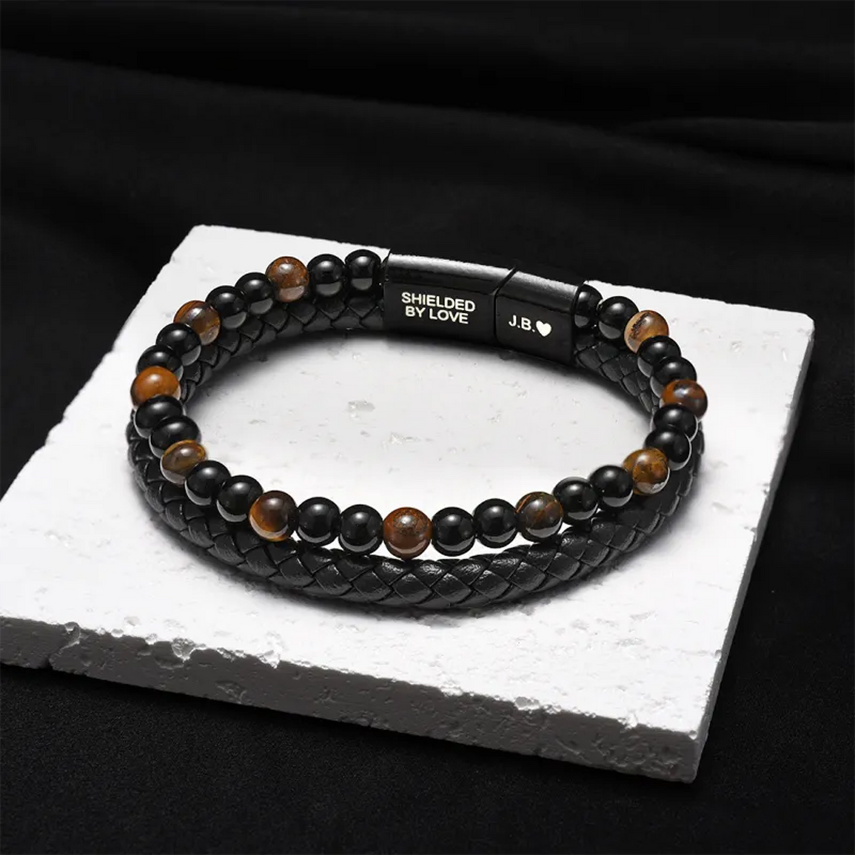 El Escudo de un Hijo – Pulsera de ojo de tigre