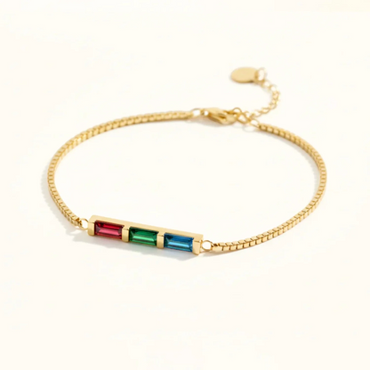 Regenbogen Geburtsstein Armband