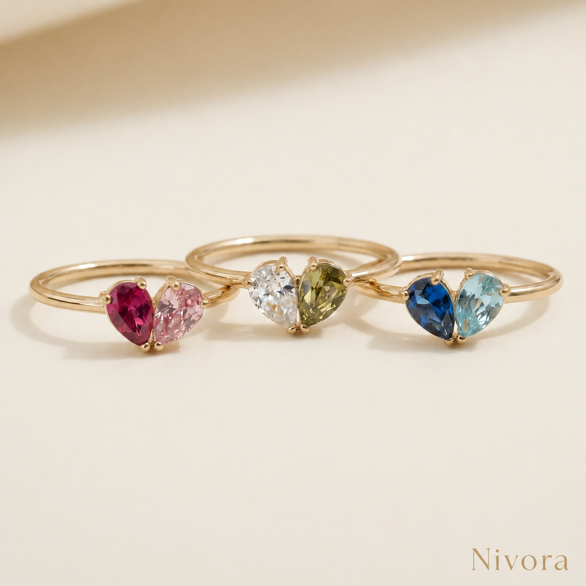 Nivora - Anillo con Piedra de Nacimiento