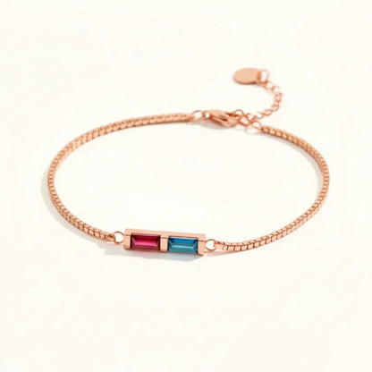 Regenbogen Geburtsstein Armband