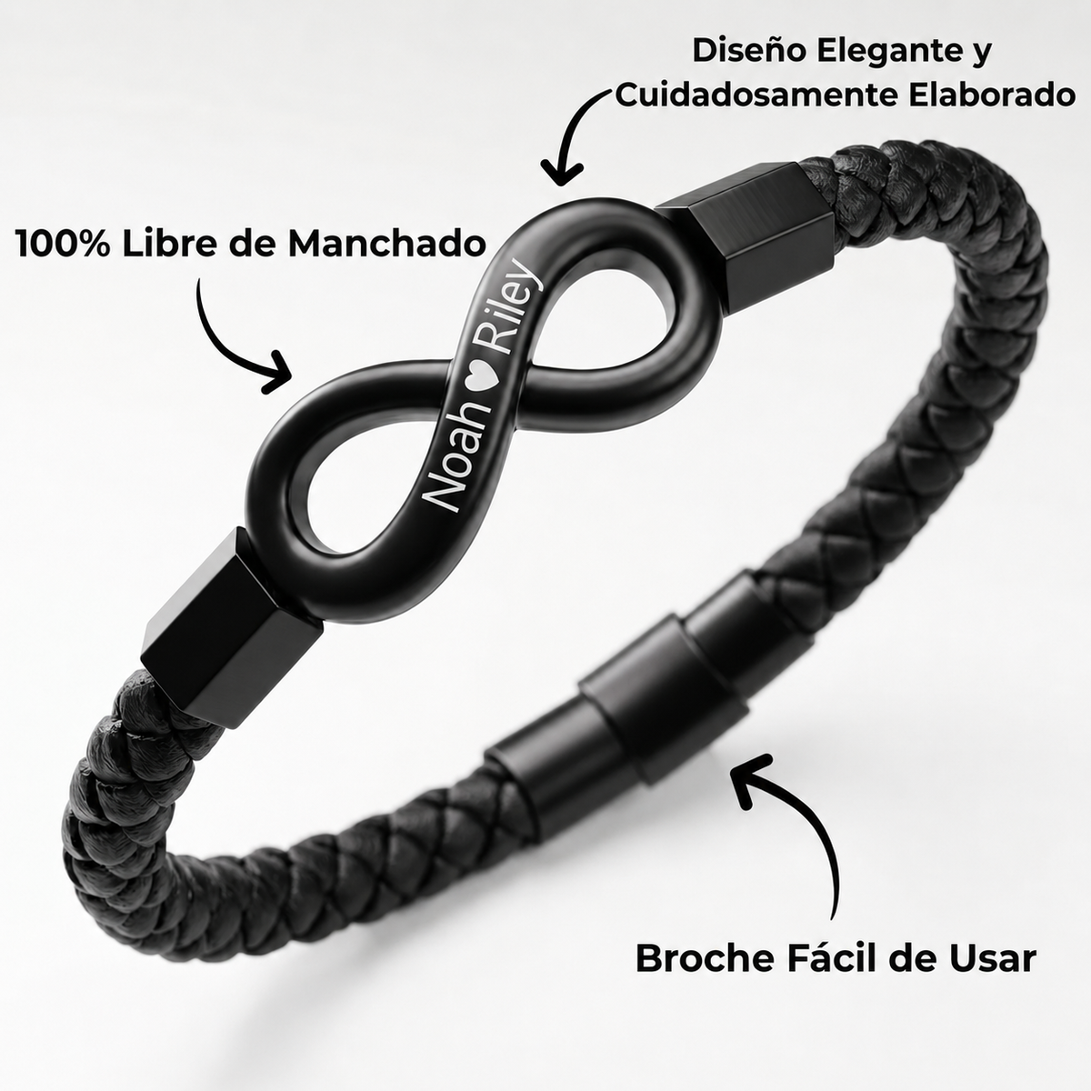 "A mi esposo" — Pulsera personalizada