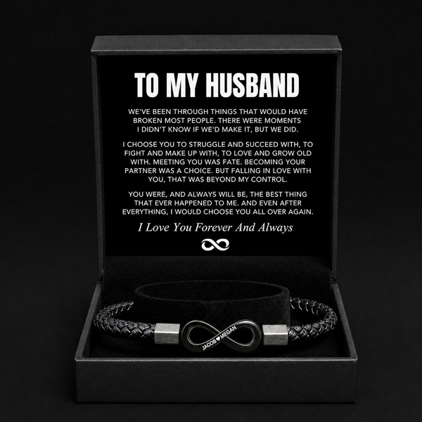 "To My Husband" Personalized Bracelet