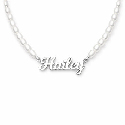 Colar de Pérolas Personalizado com Nome