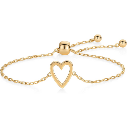 Gedeelde harten armbandenset