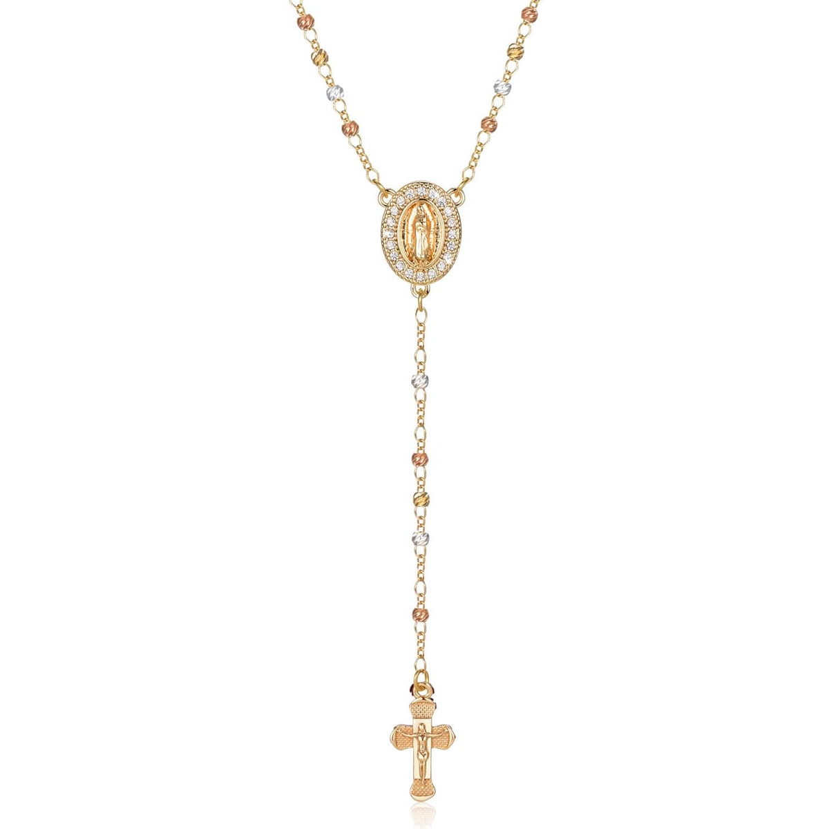 Virgin Mary Cross Necklace