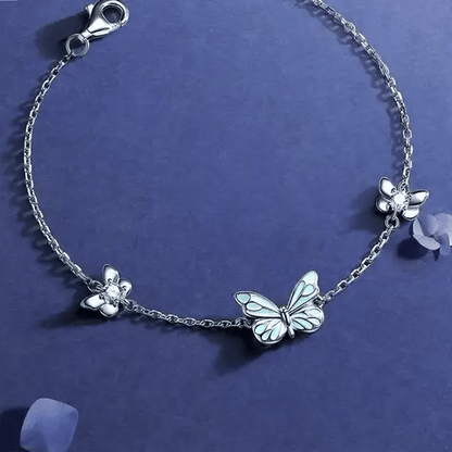 Radiant Blue Butterfly Bracelet