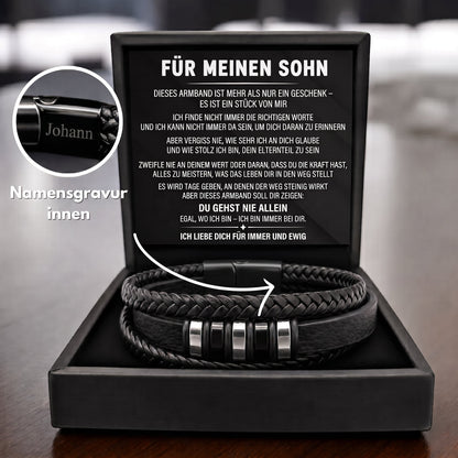 Für meinen Sohn – Armband „Nie allein"