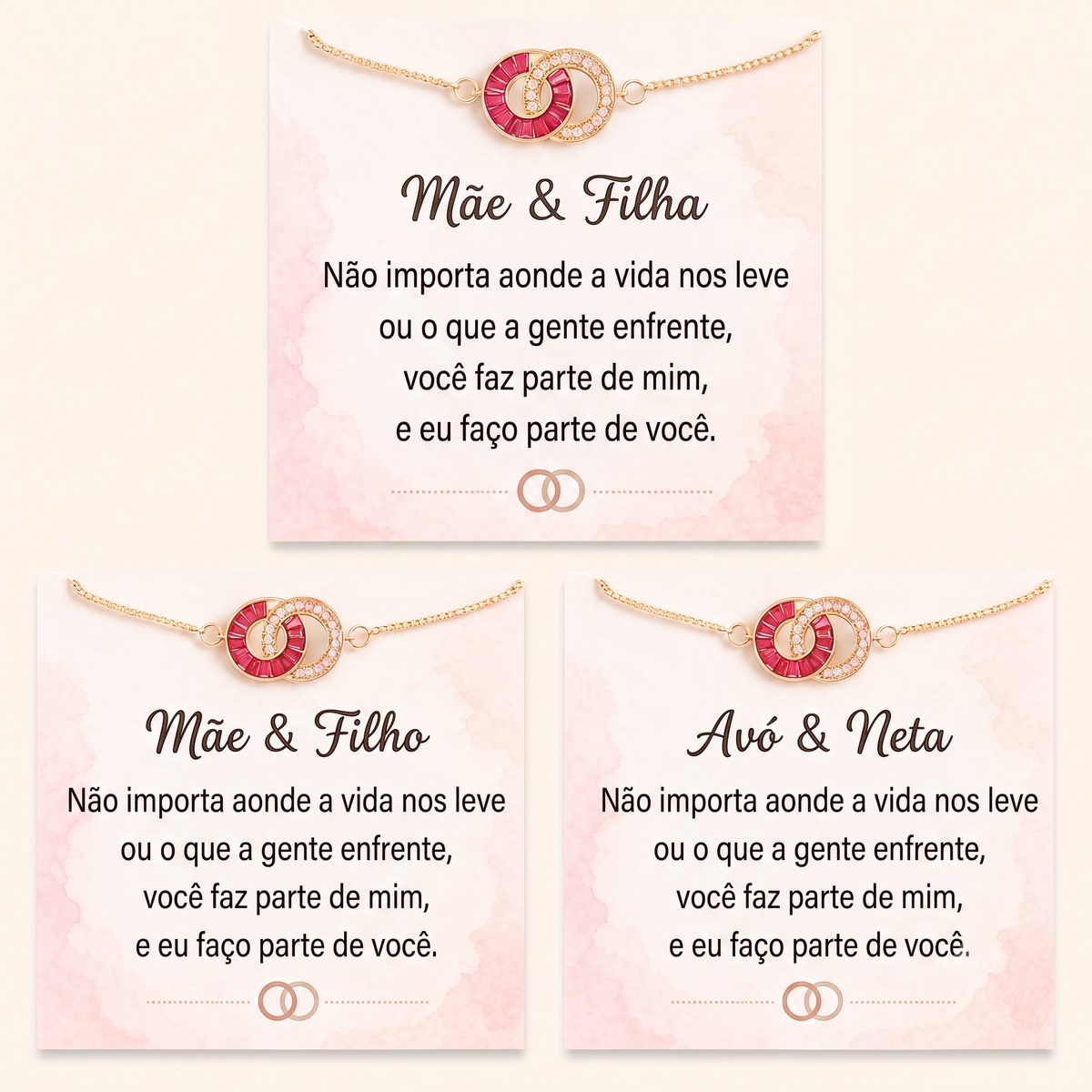 Pulseira de Pedras Natais Personalizada