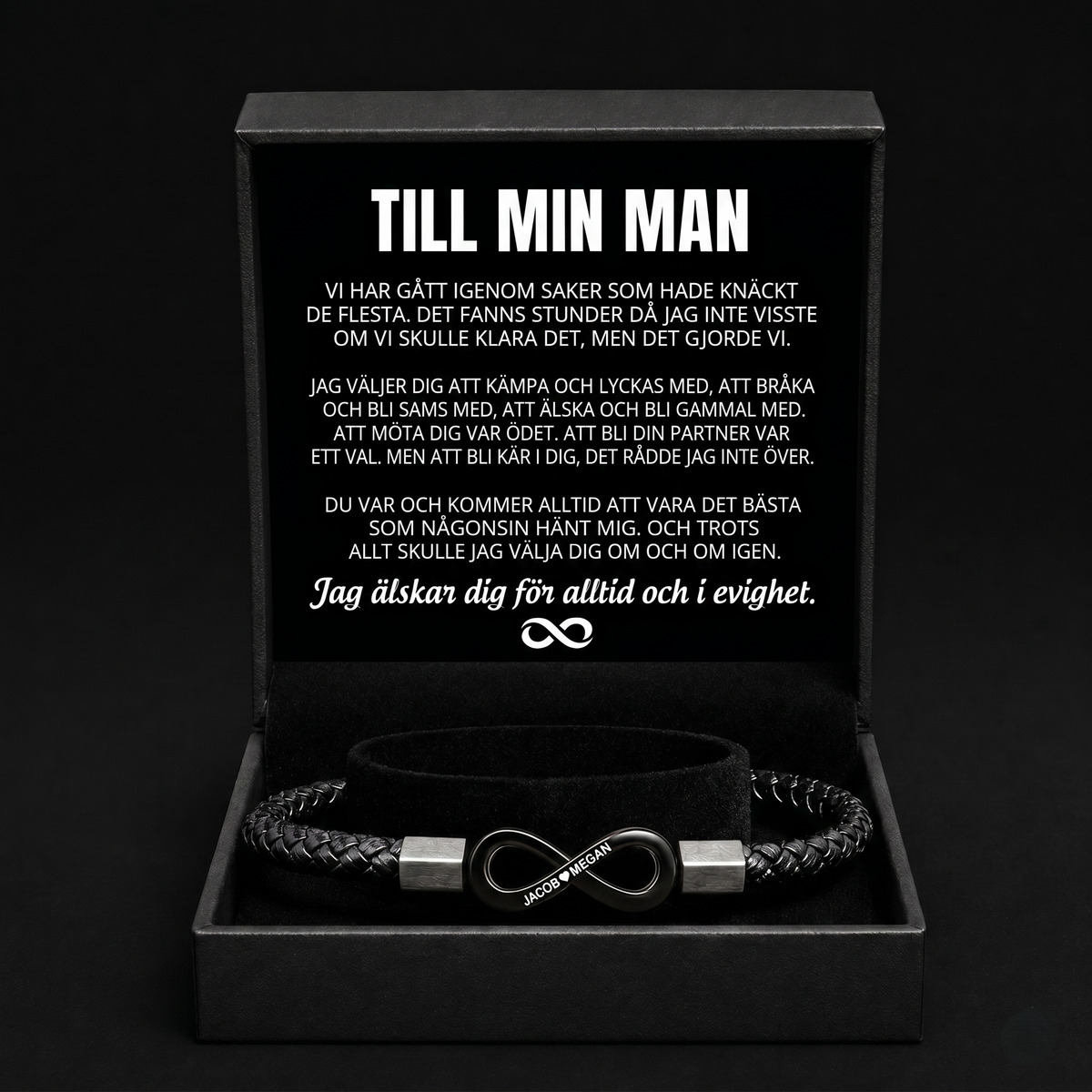 Personligt armband "Till min man"