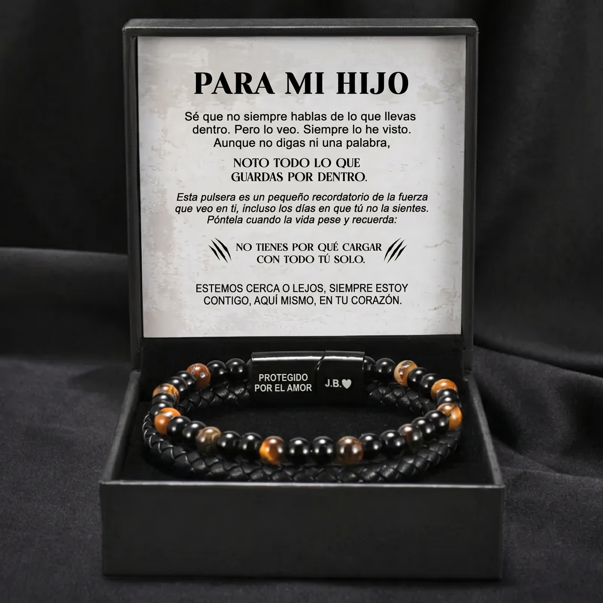 El Escudo de un Hijo – Pulsera de ojo de tigre