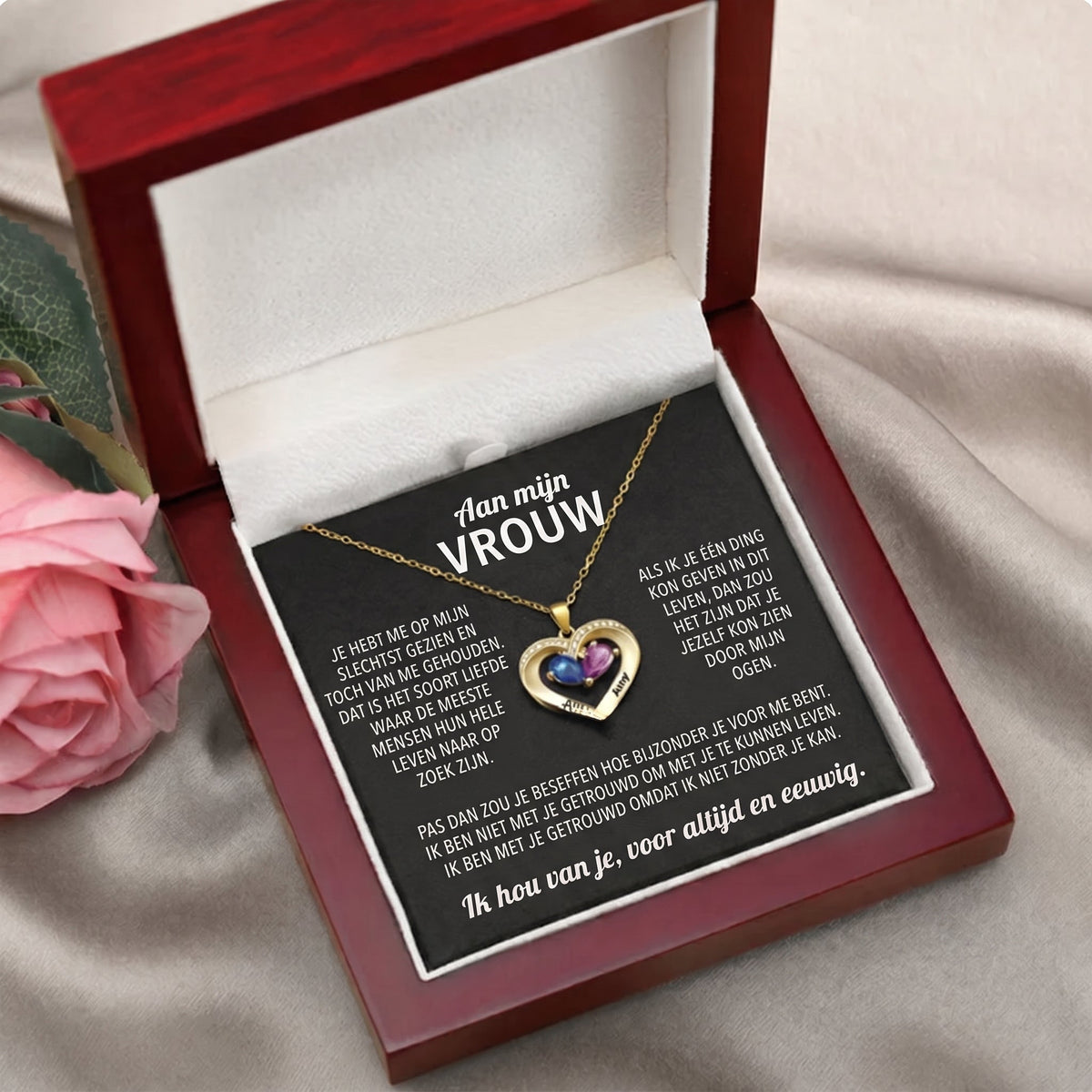 Altijd van jou hartketting