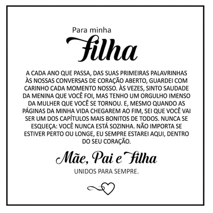 Pulseira "Para a Minha Filha" — Conexão Eterna