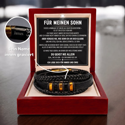Für meinen Sohn – Armband „Nie allein"