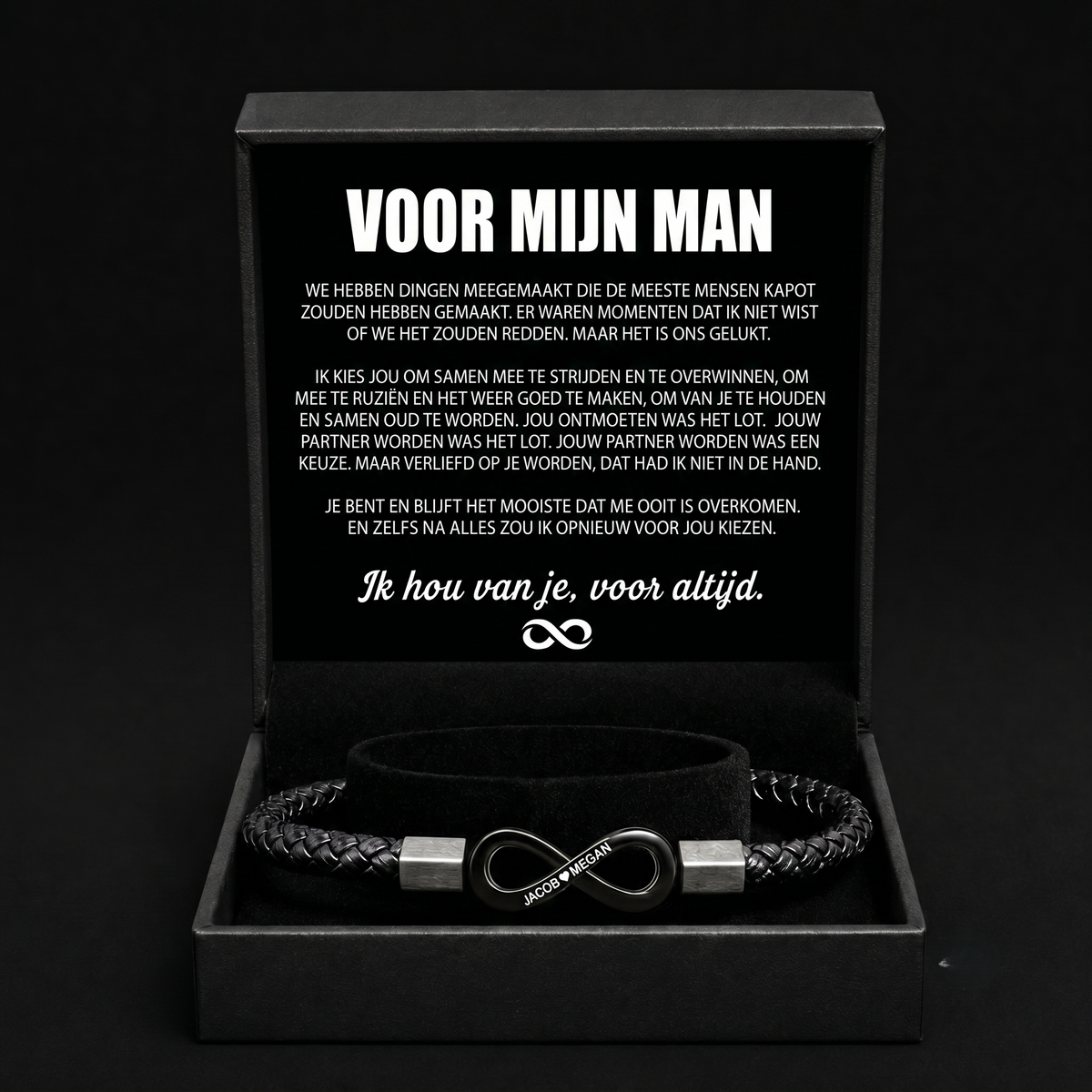 Gepersonaliseerde Armband "Voor Mijn Man"