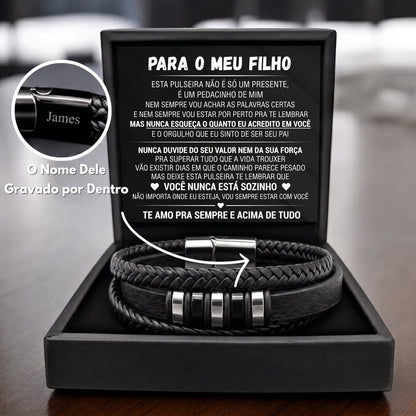 Para Meu Filho – Pulseira Nunca Sozinho