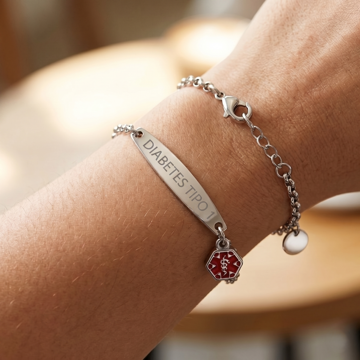 Pulsera de identificación para la diabetes