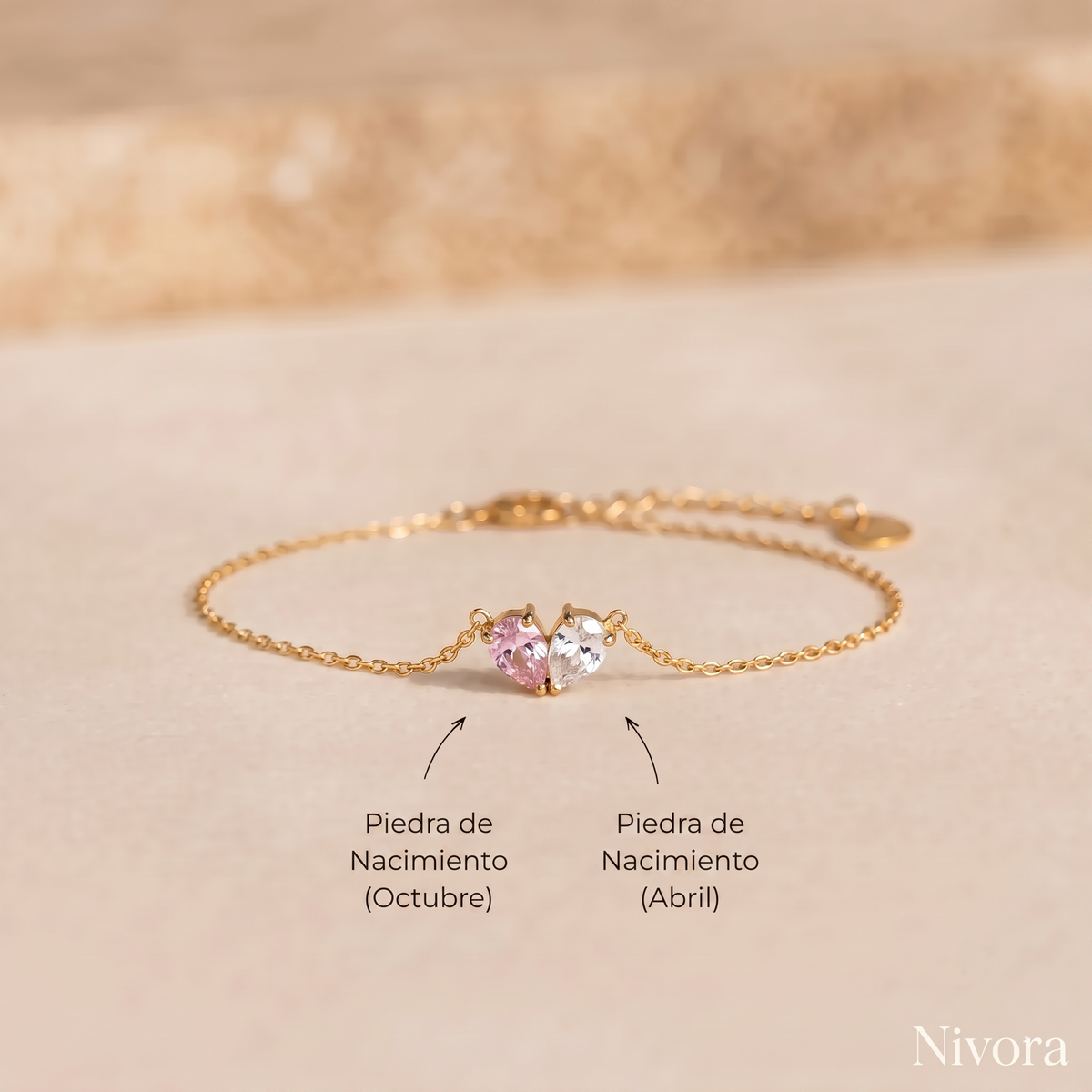 Nivora - Pulsera Piedra de Nacimiento