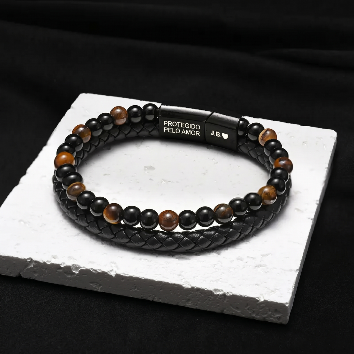 Escudo do Filho – Pulseira de Olho de Tigre