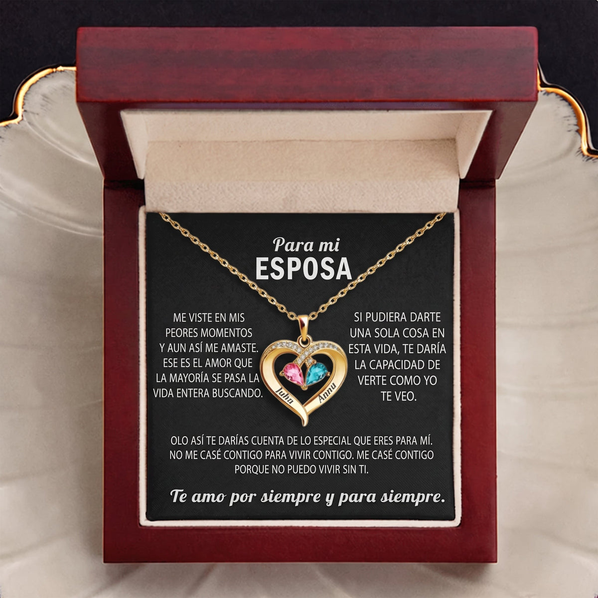 Collar Corazón Siempre Tuyo