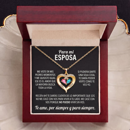 Collar Corazón Siempre Tuyo