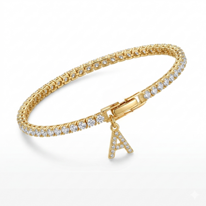 Personalized Initial Tennis Bracelet