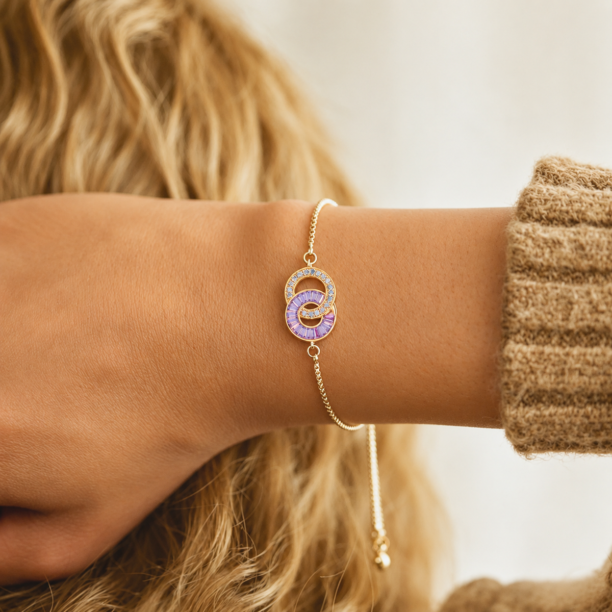 Pulseira de Pedras Natais Personalizada