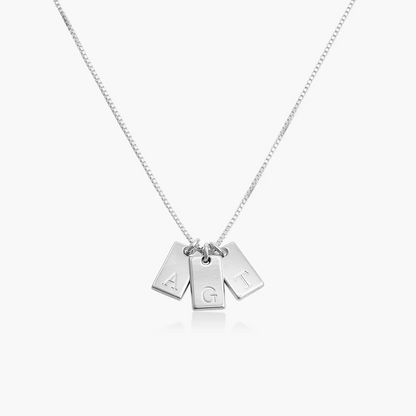 Willow Engraved Initial Necklace
