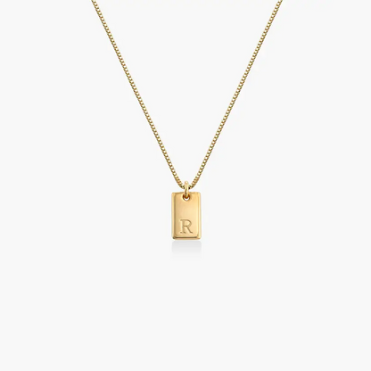 Willow Graviertes Initialen-Halsband