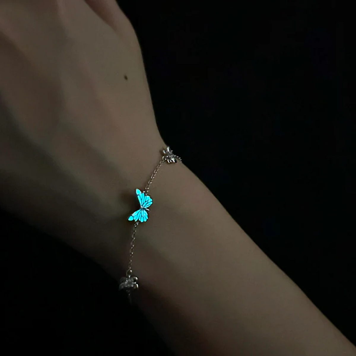 Radiant Blue Butterfly Bracelet