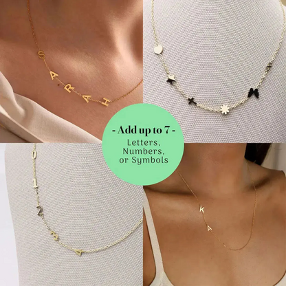 Side Initials Necklace