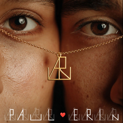 Monogramm-Kette für Paare