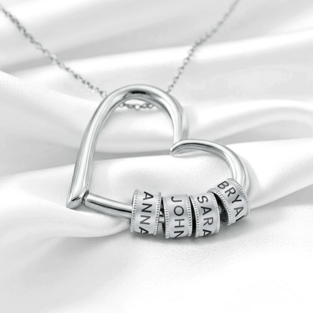 Heart of the Family Engraved Necklace