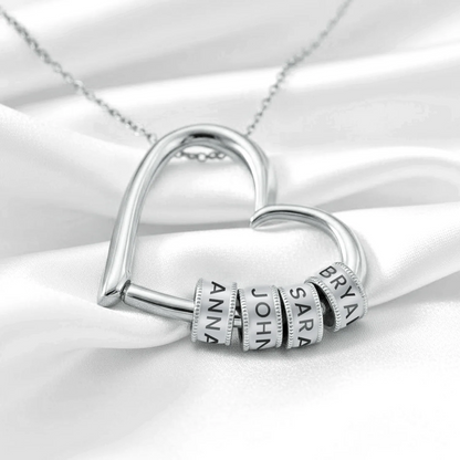 Heart of the Family Engraved Necklace