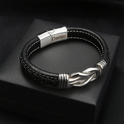 Gegraveerde Armband Voor Mijn Zoon